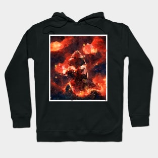 Fire Assassin Watercolor Hoodie